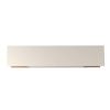 Manhattan Comfort Utopia 70.47" TV Stand with Splayed Wooden Legs and 4 Shelves in Off White and Maple Cream