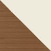 Manhattan Comfort Utopia 70.47" TV Stand with Splayed Wooden Legs and 4 Shelves in Off White and Maple Cream