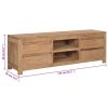 TV Stand 45.3"x11.8"x15.7" Solid Wood Teak