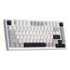 YUNZII YZ75 75% Hot Swappable Wireless Gaming Mechanical Keyboard, RGB Backlights, BT5.0/2.4G/USB-C, Dye Sub PBT Keycaps for Linux/Win/Mac
