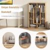 Geometric Bookshelf Modern Decorative Open Bookcase