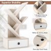 Freestanding Retro Small Bookshelf Storage Rack