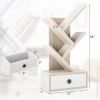 Freestanding Retro Small Bookshelf Storage Rack